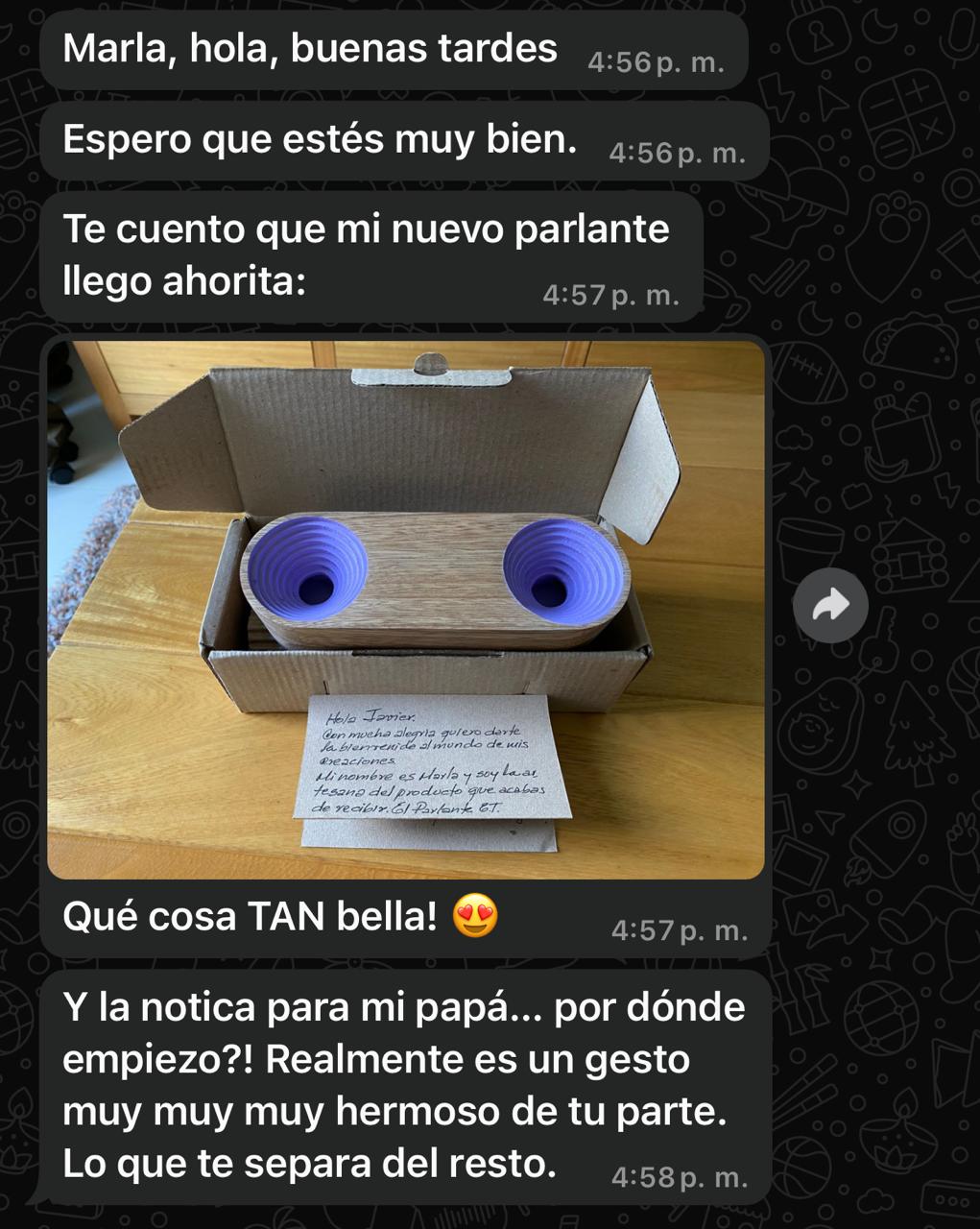 Testimonio real de cliente 5 sobre el Parlante ET