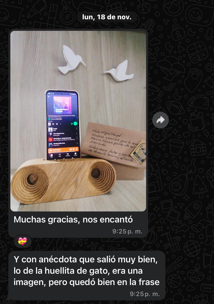 Testimonio real de cliente 10 sobre el Parlante ET